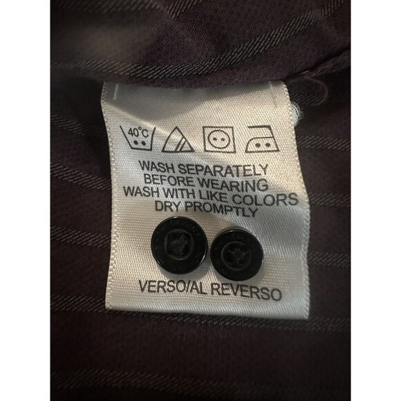 Ben Sherman Mens Brown Stripe Button Down Dress Shirt Size 15 1/2 - 34/35 Size M - Picture 4 of 5